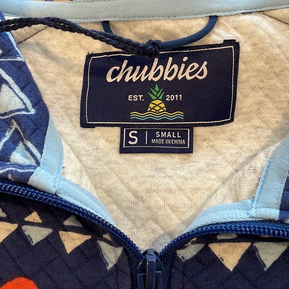 COPY - Chubbies The Trail Mix Quilted Quarter Zip Size Small, NWT - Picture 7 of 12